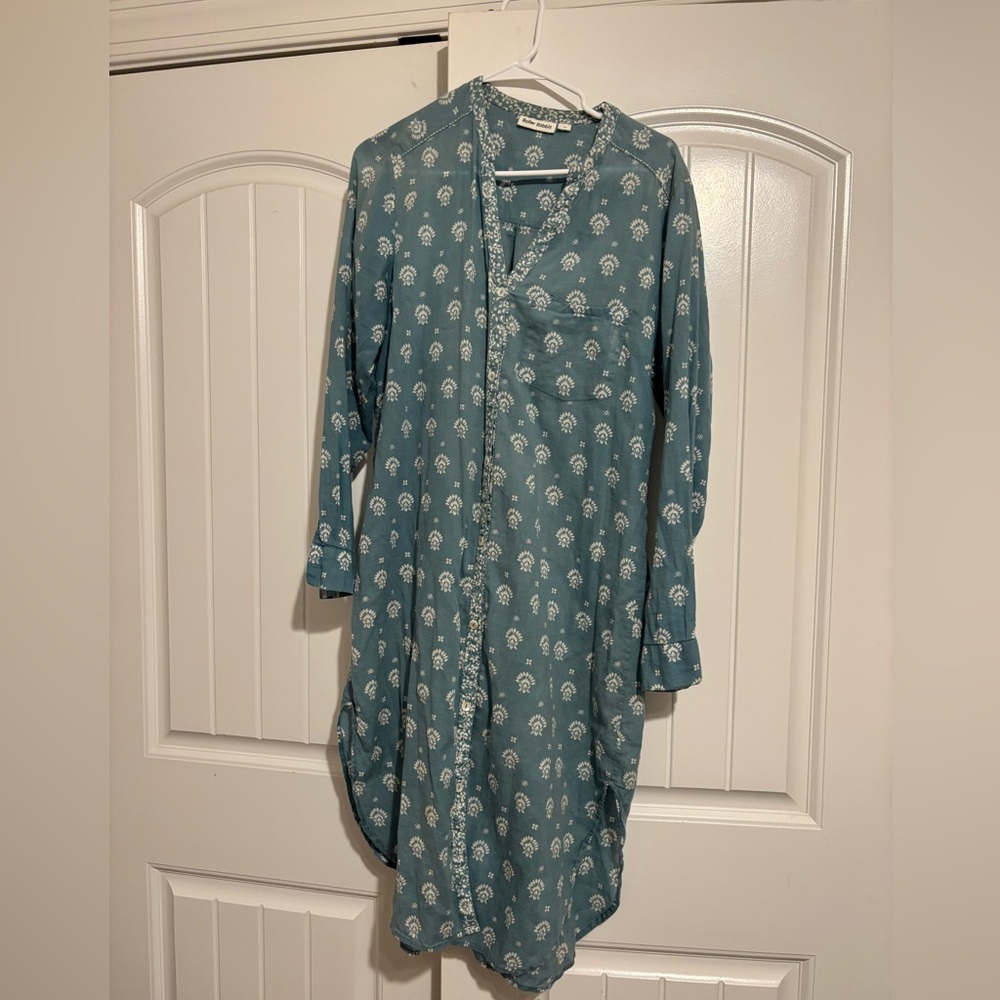 Roller Rabbit Blue Floral Pajama Dress